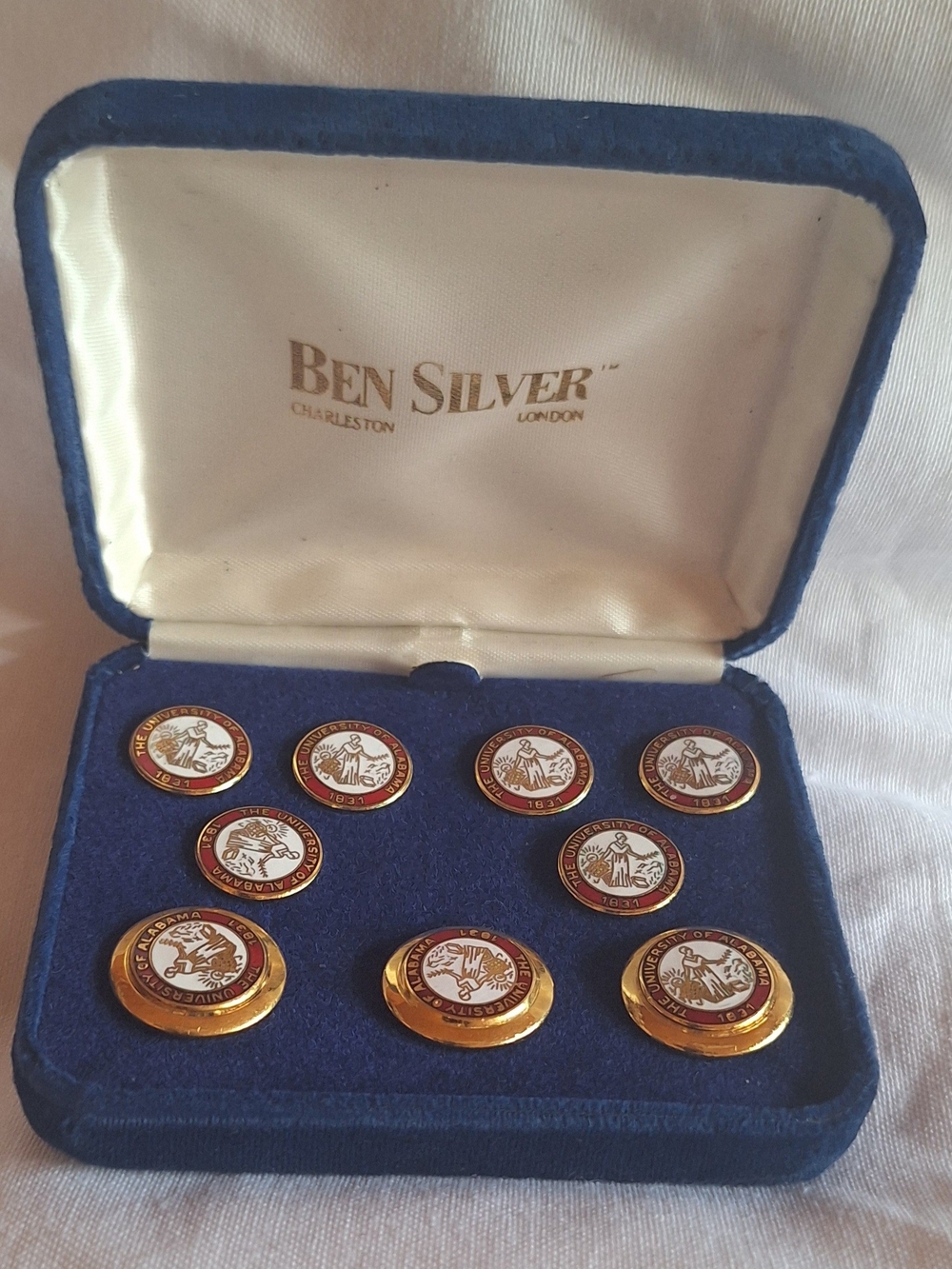 Vintage Ben Silver University of Alabama blazer buttons